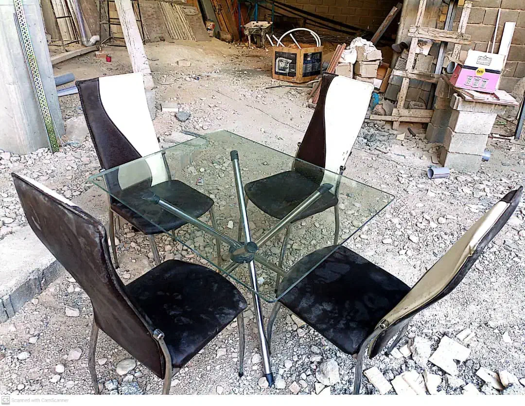 فروش میز و صندلی شیشه ای و میز کامپیوتر|میز و صندلی غذاخوری|جهرم, |دیوار