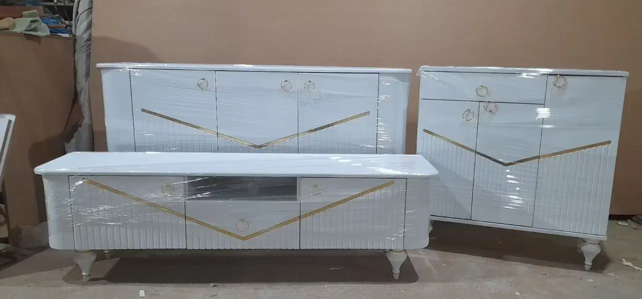 ست کامل کنسول، میز تلویزیون، جاکفشی MDF وکیوم|میز تلویزیون|پارس‌آباد, |دیوار