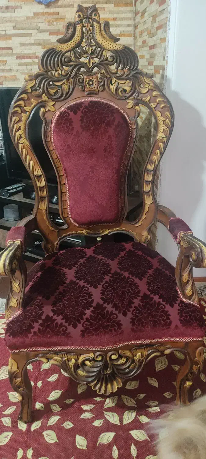 مبلمان سلطنتی چوب گردو|مبلمان خانگی و میز عسلی|تهران, حشمتیه|دیوار