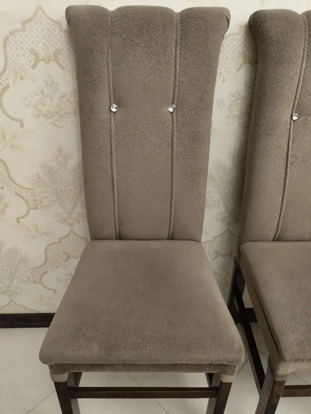 صندلی غذاخوری 6نفره پارچه مخمل ایتالیایی وچوپ راش|میز و صندلی غذاخوری|تبریز, |دیوار