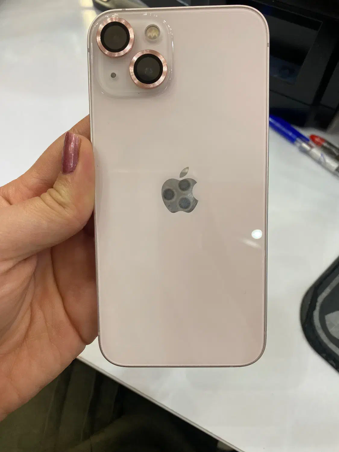 ایفون ۱۳صورتی نرمال|موبایل|بروجرد, |دیوار