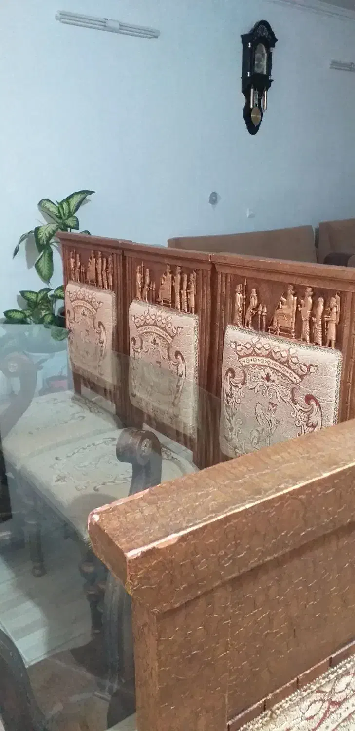 میزناهارخوری ۸نفره چوب|میز و صندلی غذاخوری|ملایر, |دیوار