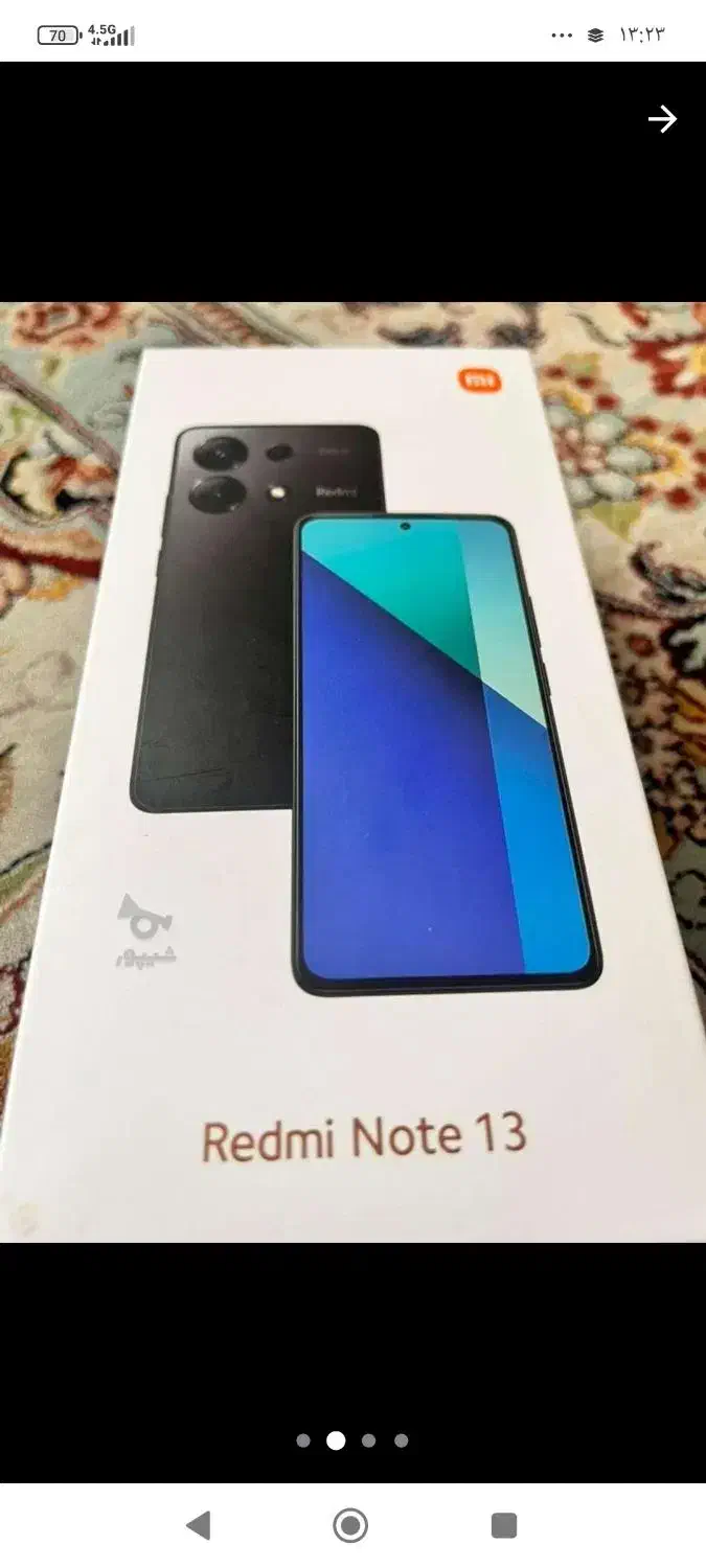 گوشی شیامی نوت۱۳حافظه۲۵۶ رام ۸ مشکی|موبایل|تهران, مشیریه|دیوار