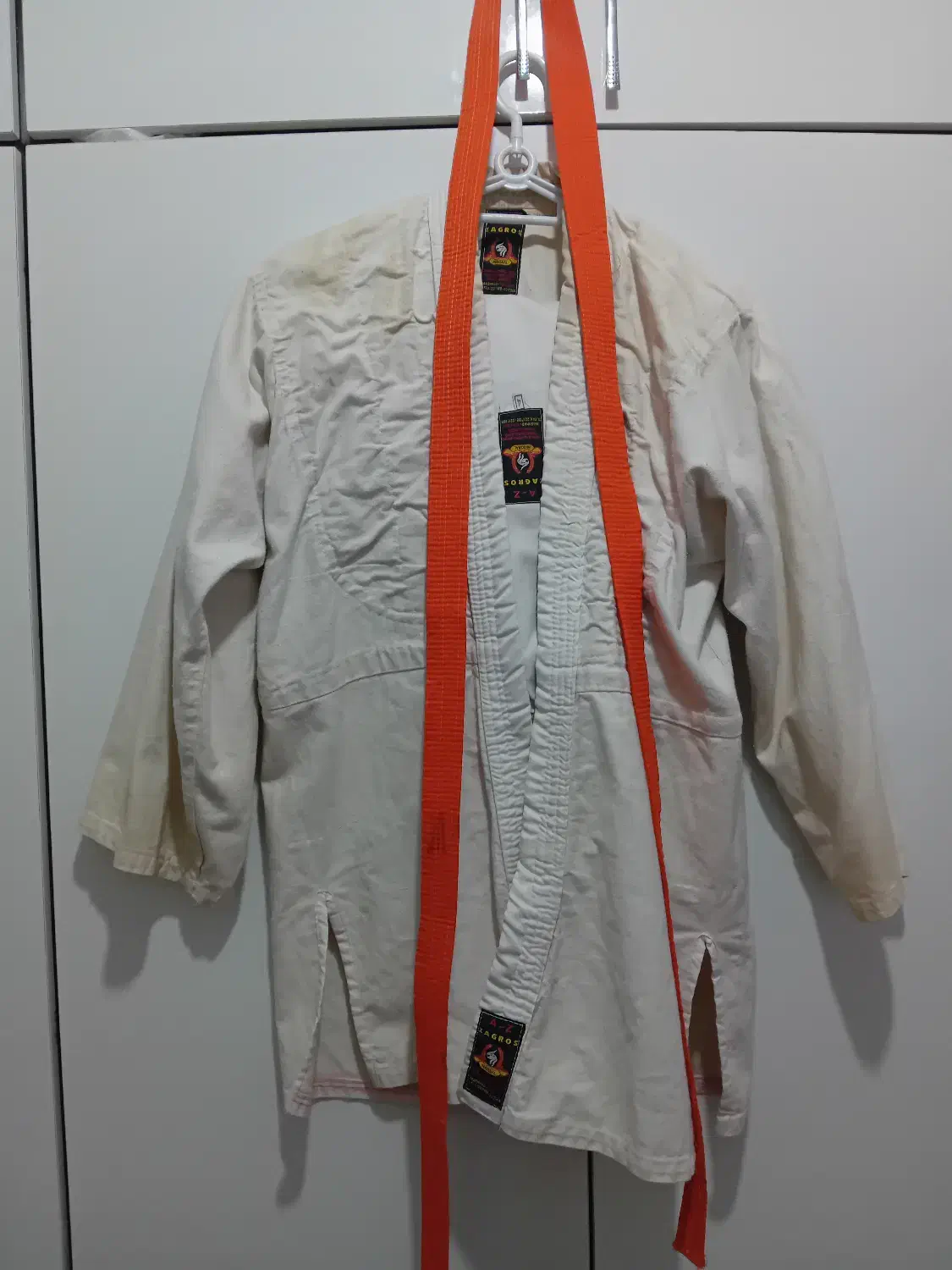 لباس جودو برزنتی زاگرس سفید همراه با کمر بند|تجهیزات ورزشی|مشهد, تلگرد|دیوار