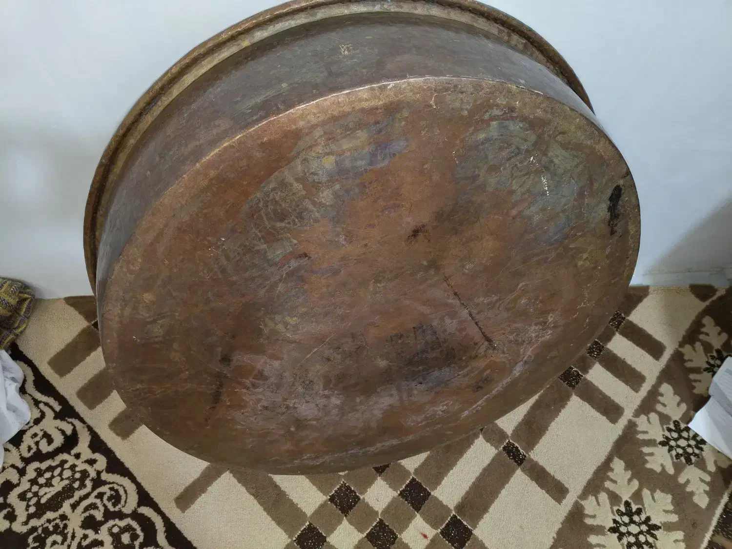 تشت مسی قدیمی|ظروف پختوپز|نسیمشهر, |دیوار