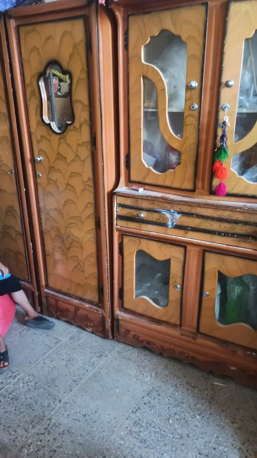 دولاب لباس سه تکه|جاکفشی، کمد، دراور|یاسوج, |دیوار