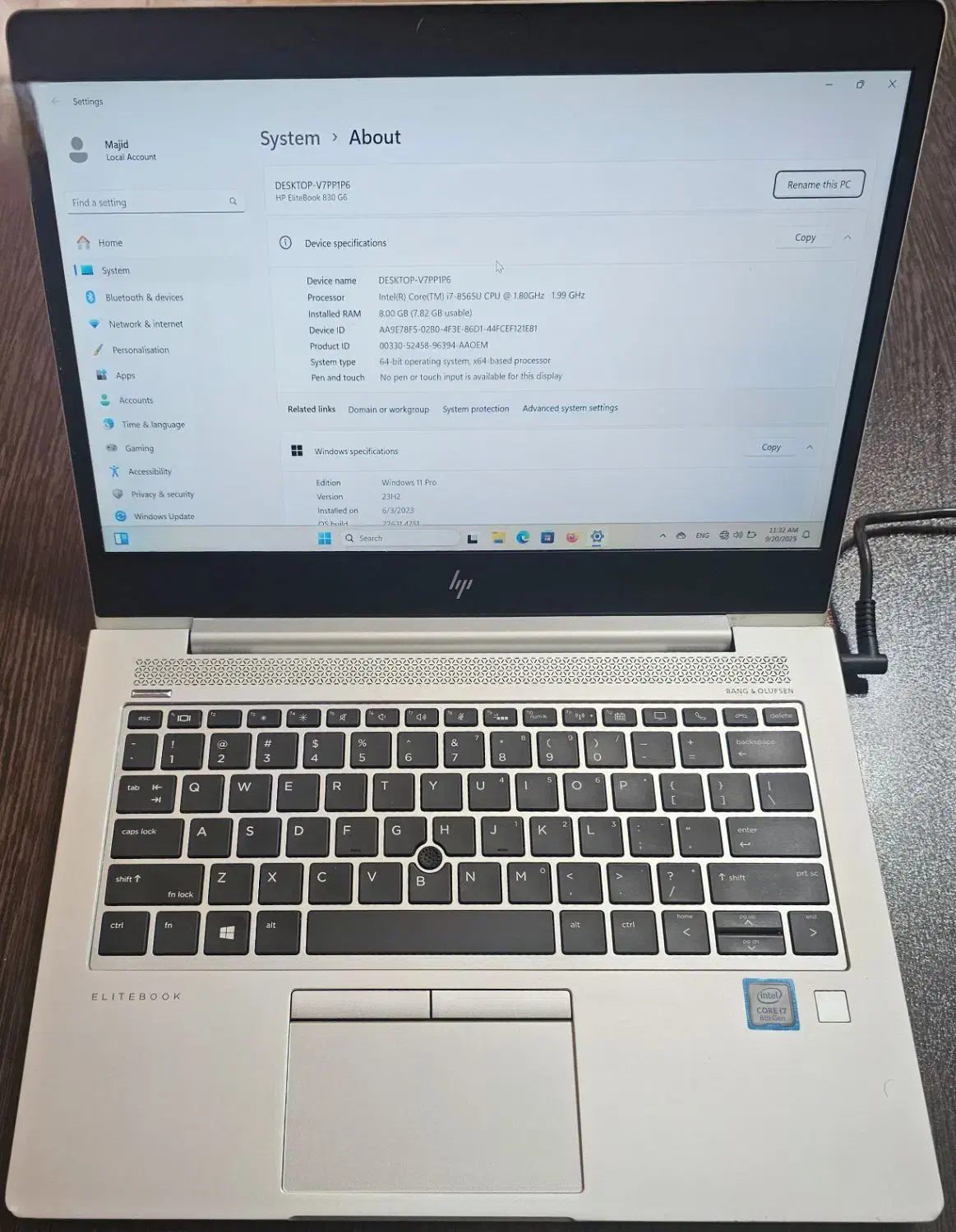 HP Elitebook 850 G6 - i7 نسل ۸|رایانه همراه|اصفهان, خرم|دیوار
