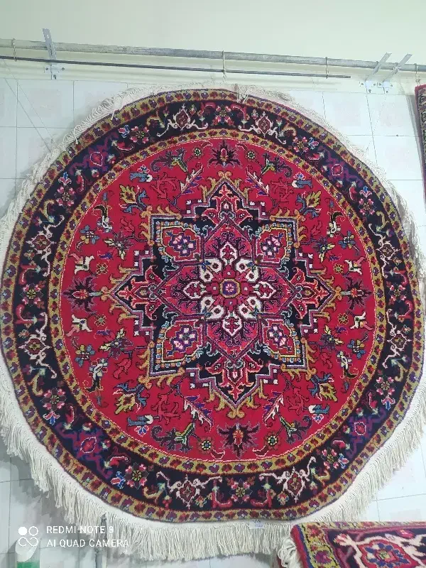فرش طبیعی گرد اصل هریس|فرش|تهران, جردن|دیوار