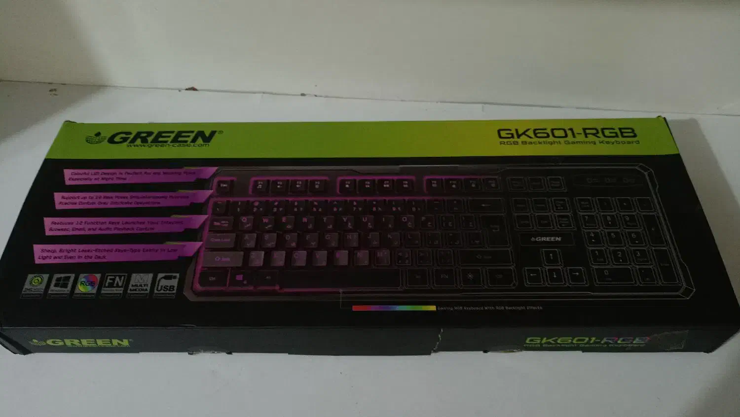 کیبورد گیمینگ گرین gk601|قطعات و لوازم جانبی رایانه|مبارکه, |دیوار