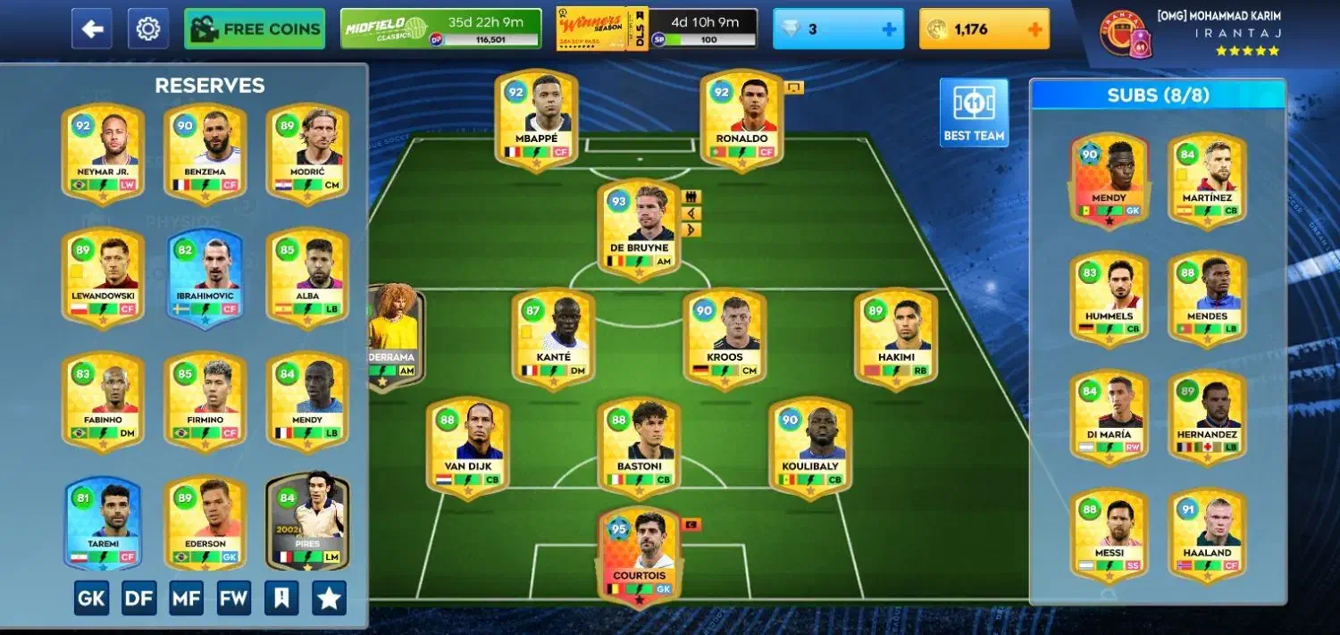 اکانت دریم لیگ dls2026|کنسول، بازی ویدئویی و آنلاین|تهران, مهران|دیوار