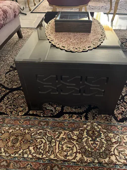 میزوسط به همراه سه عدد عسلی|مبلمان خانگی و میز عسلی|شاهرود, |دیوار