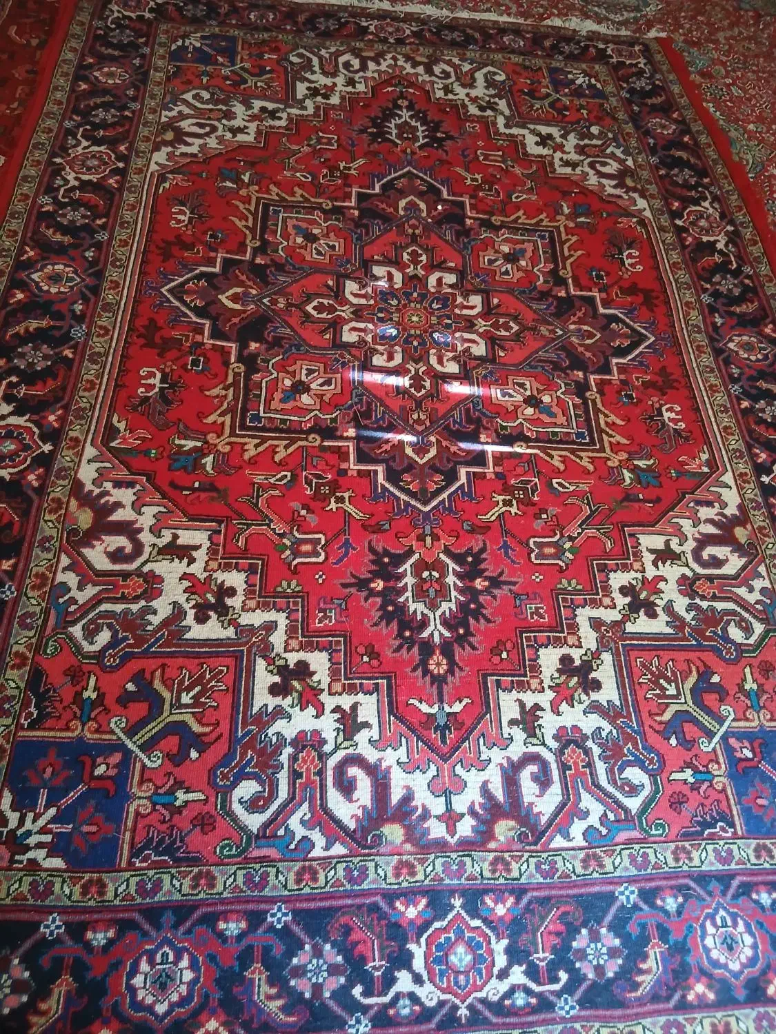 یک جفت فرش هریس دستبافت|فرش|اهر, |دیوار