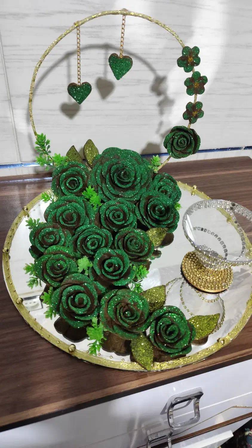 تزیین سینی حنا|صنایع دستی و سایر لوازم تزئینی|سیرجان, |دیوار