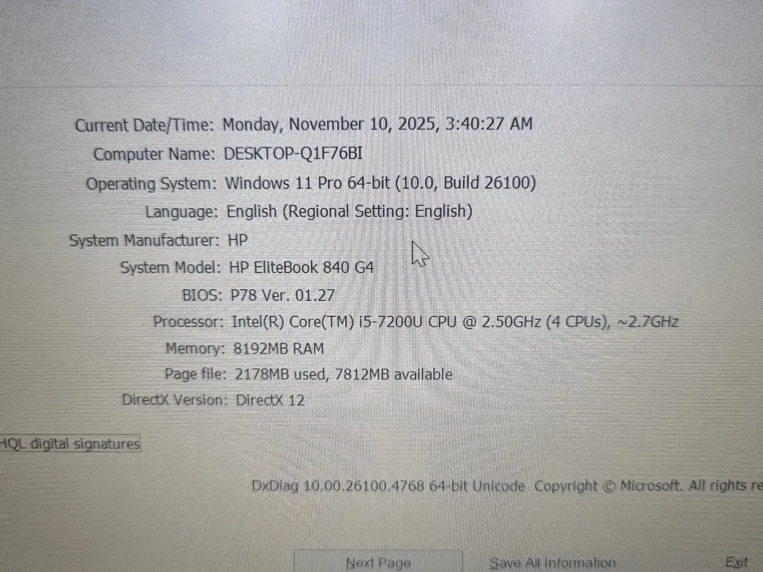 لپتاپ HP EliteBook 840 مناسب دانشجویی و حسابداری|رایانه همراه|بندر گناوه, |دیوار