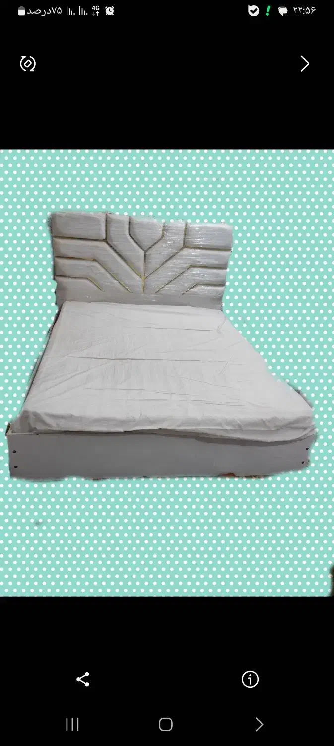 تخت دونفره بسیار تمیز|تخت و سرویس خواب|سوسنگرد, |دیوار