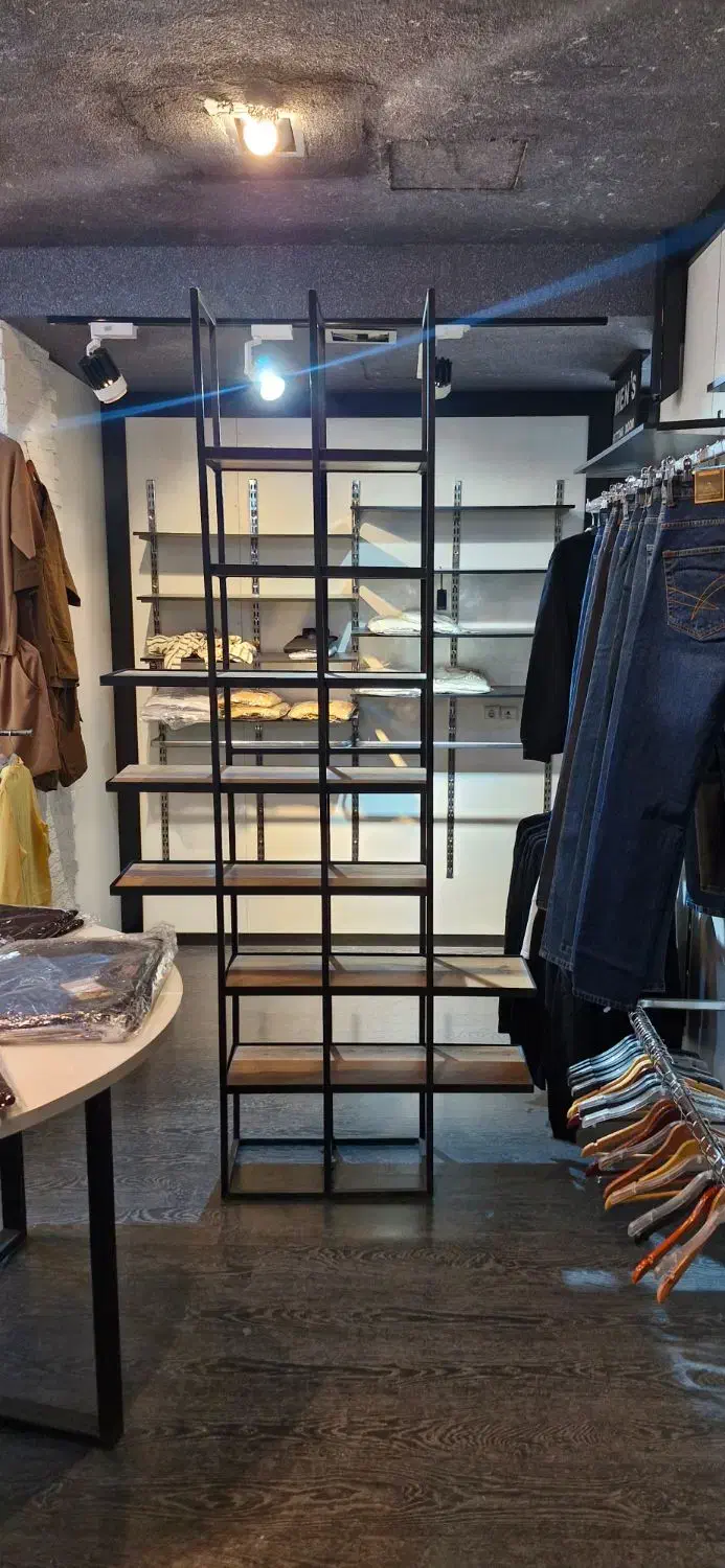 قفسه آهنی سنگین و محکم|کتابخانه، شلف، قفسههای دیواری|شیراز, دکتر حسابی|دیوار