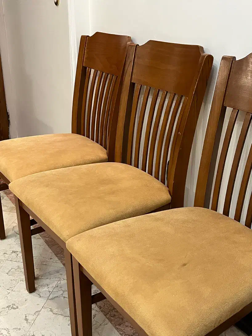 ۲ عدد صندلی قهوه ای-خردلی|صندلی و نیمکت|تهران, سازمان برنامه جنوبی|دیوار