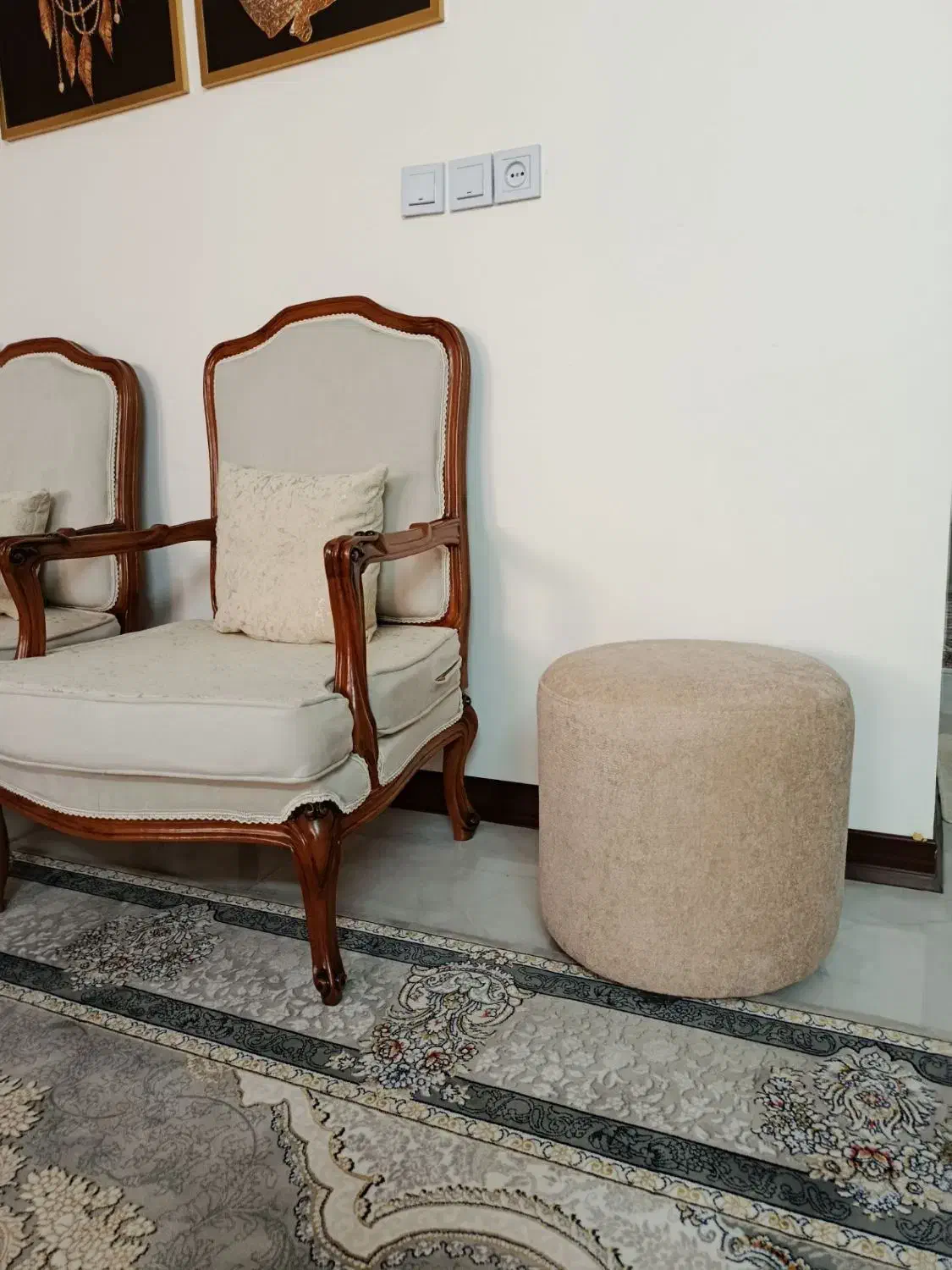 دو تا پاف کاملا در حد نو|صندلی و نیمکت|مشهد, رسالت|دیوار