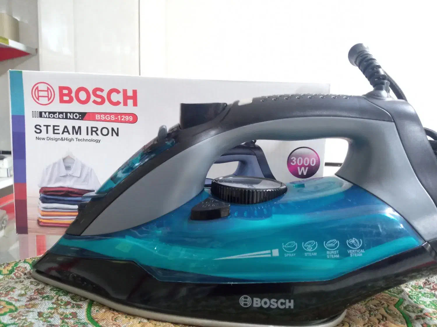 اتو بخار بوش آلمان3000 وات کف سرامیک آنتی باکتریال|اتو و لوازم اتو|اصفهان, حسینآباد|دیوار