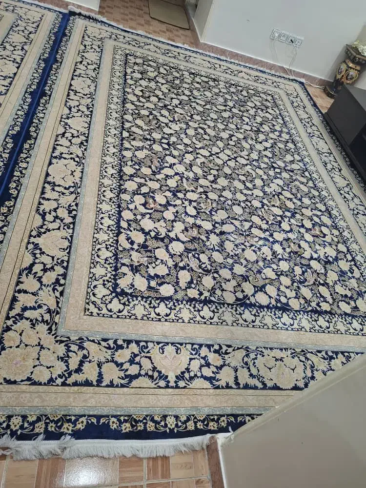 دوتخته فرش ۹ متری ۷ نخ ابریشم|فرش|تهران, خانی آباد نو جنوبی|دیوار