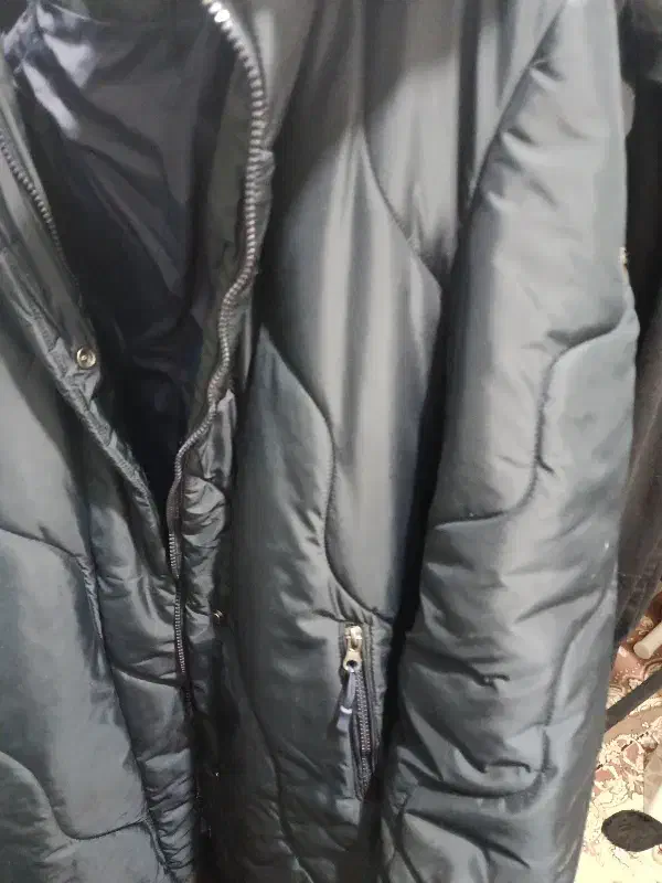 کاپشن بلند سورمه آیی کلاه دار بسیار گرم|لباس|قم, حنیف نژاد|دیوار