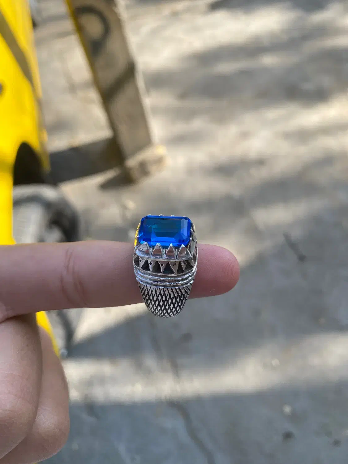 انگشتر توپاز رکاب کار دست استاد ملکی|جواهرات|چناران, |دیوار