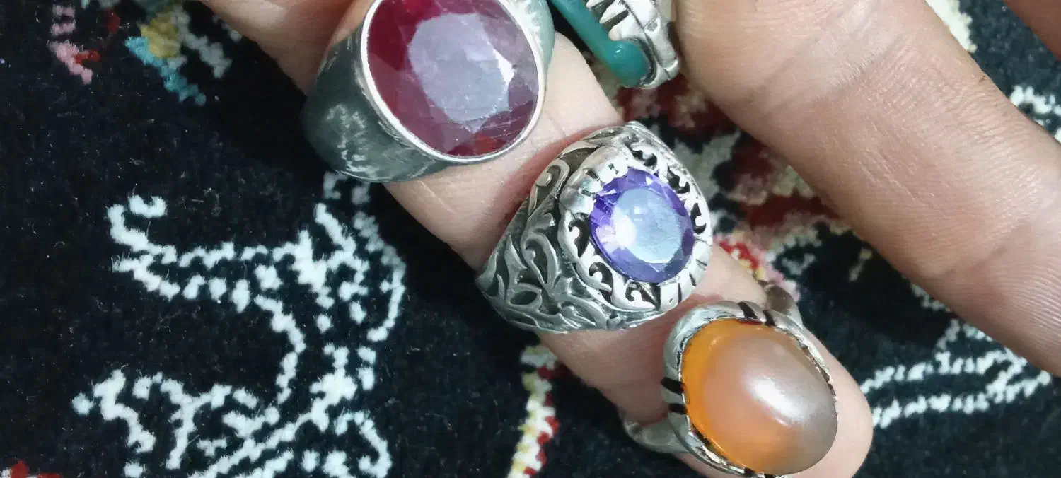 انگشتر یاقوت و آماتیس|جواهرات|تهران, علم و صنعت|دیوار