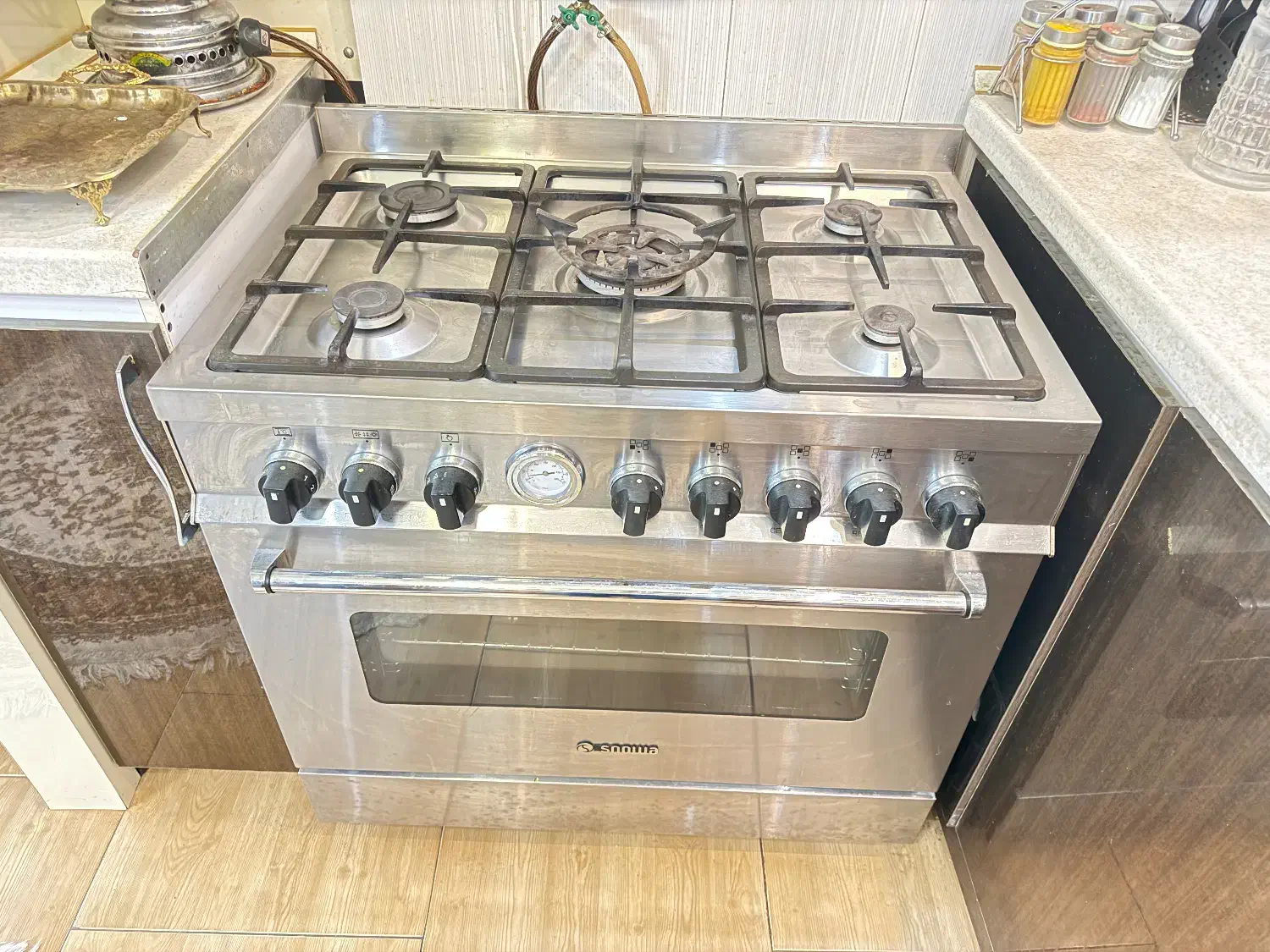 اجاق گاز اسنوا ،۵ شعله ، ترموکوپل دار(تمام استیل)|اجاق گاز و لوازم برقی پختوپز|شاهرود, |دیوار