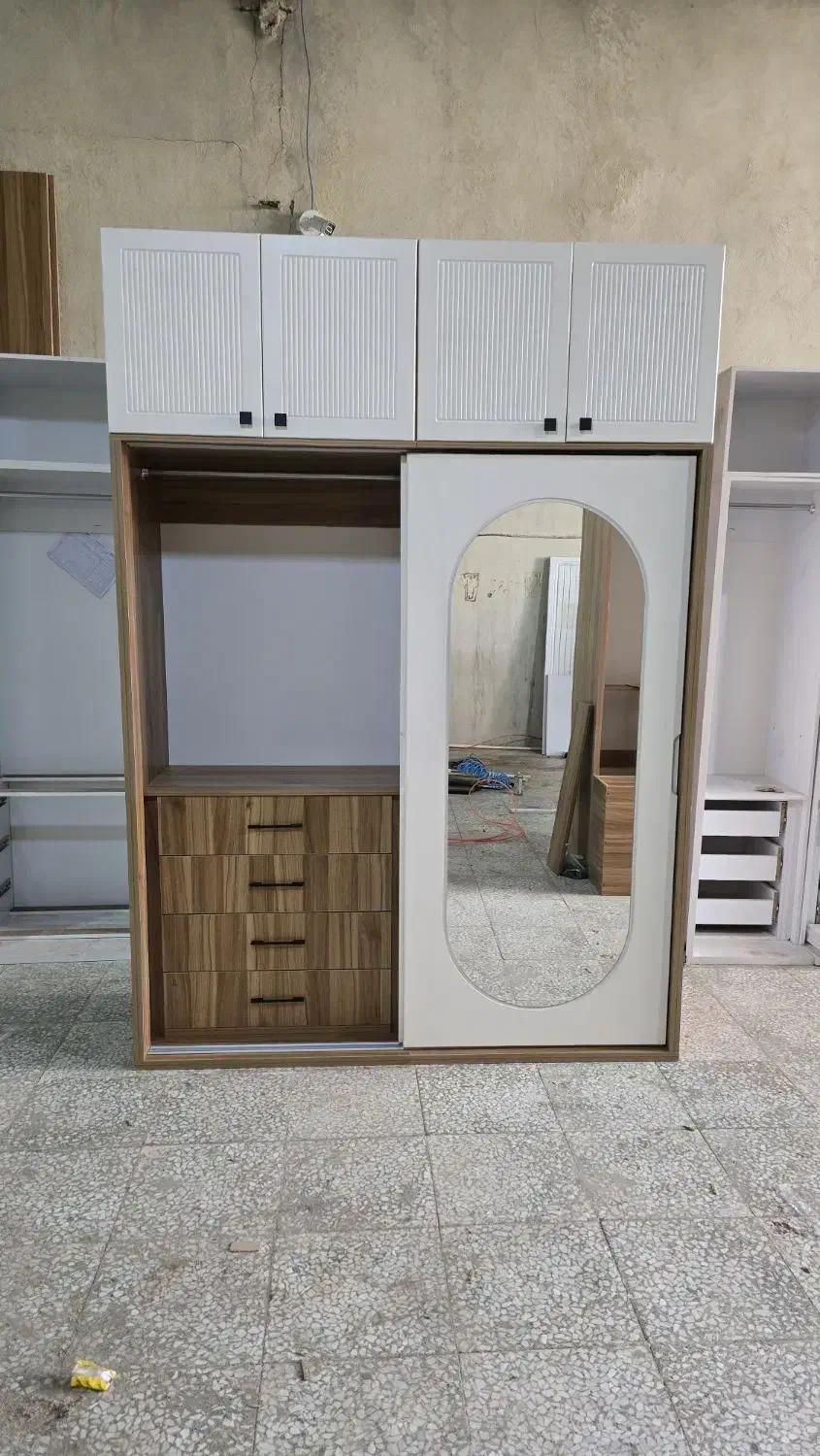 کمد لباس درب ریلی ممبران مدل هلالی (پازلی سفارشی)|جاکفشی، کمد، دراور|تهران, یافتآباد|دیوار