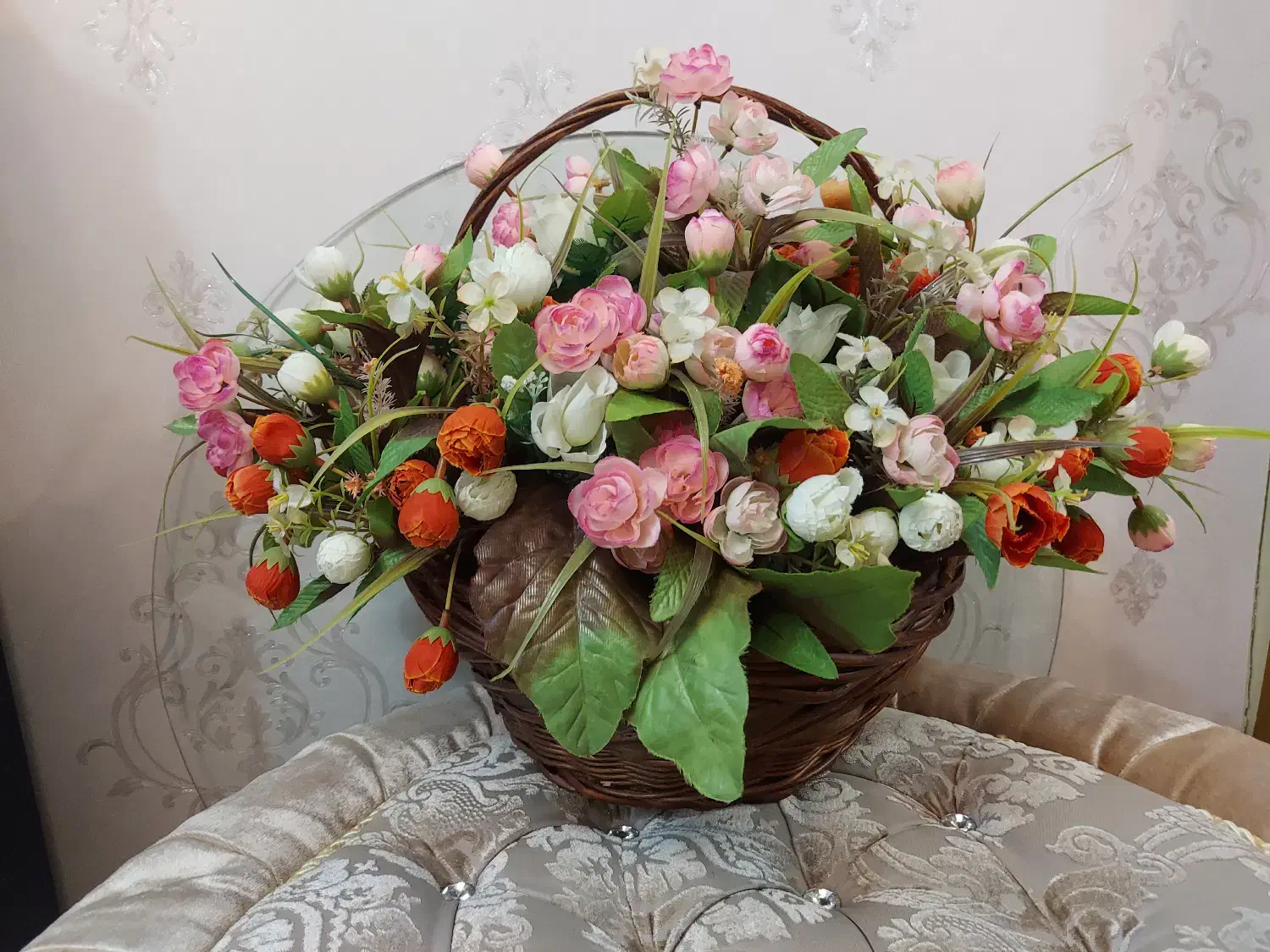 سبد گل|گل مصنوعی|خوی, |دیوار