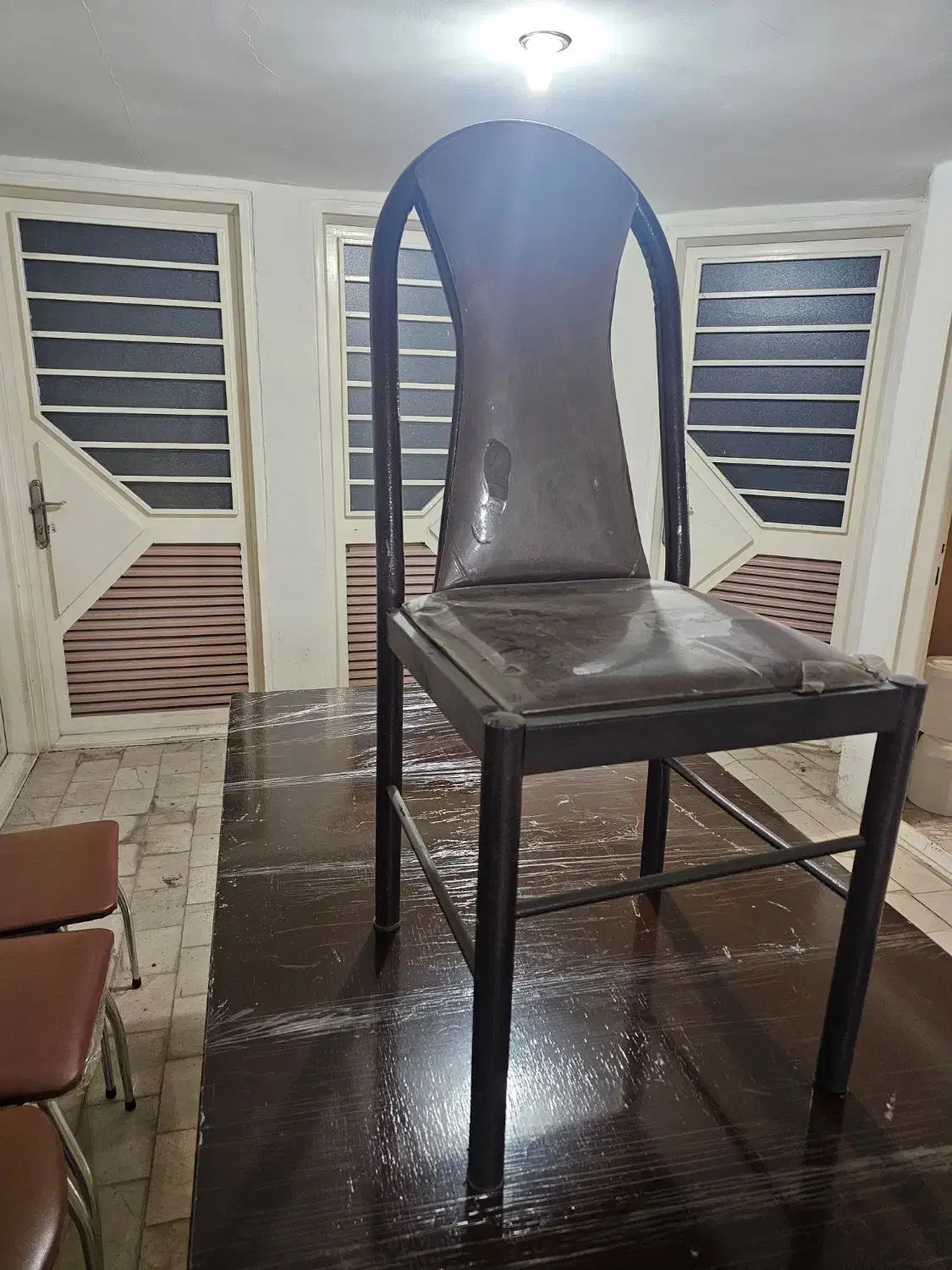 صندلی اداری فلزی ۴ عدد|دفتر کار|قزوین, |دیوار