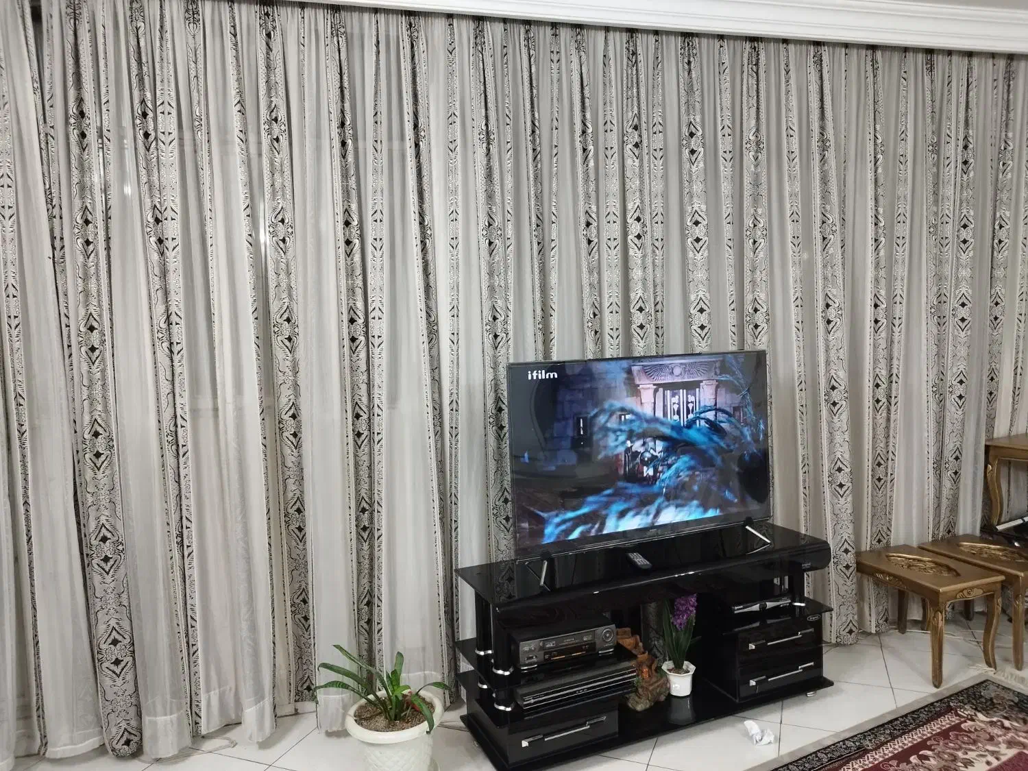 پرده حریر|پرده، رانر، رومیزی|مشهد, نوید|دیوار