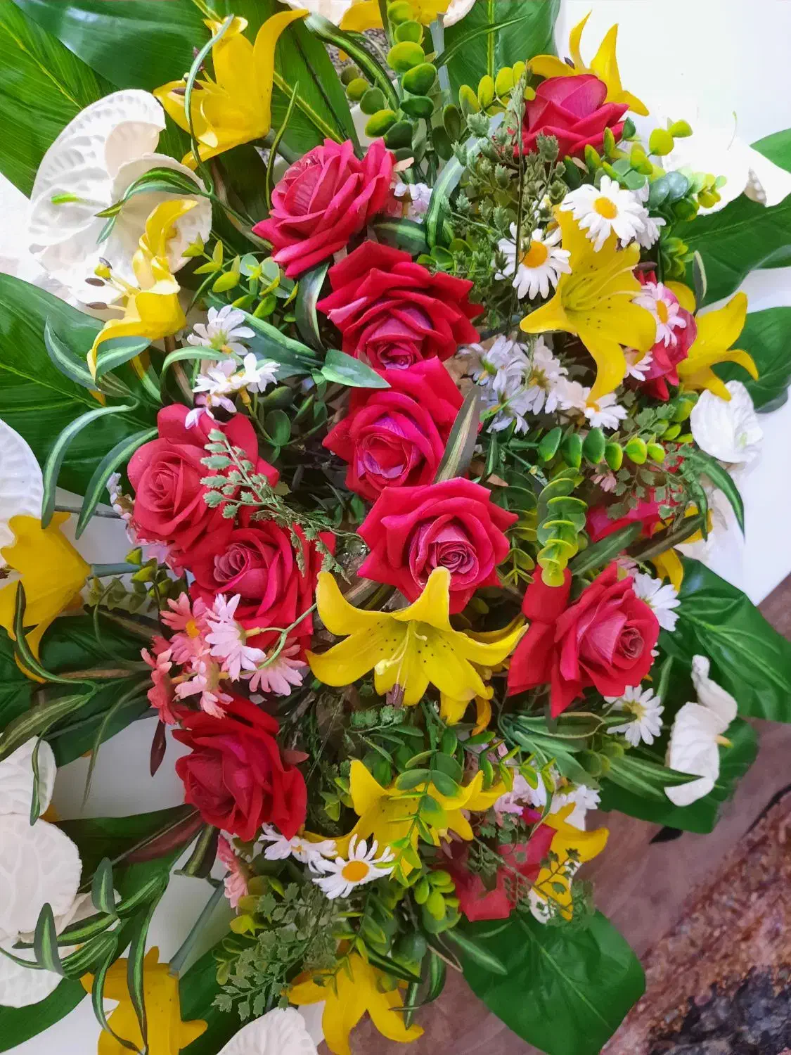 گل روکابینتی بسیار زیبا|گل مصنوعی|بهبهان, |دیوار