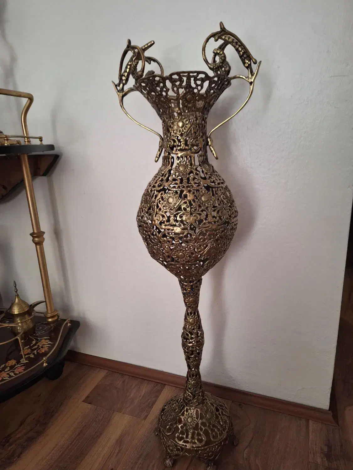 گلدان برنز ارتفاع ۸۸|صنایع دستی و سایر لوازم تزئینی|تهران, اقدسیه|دیوار