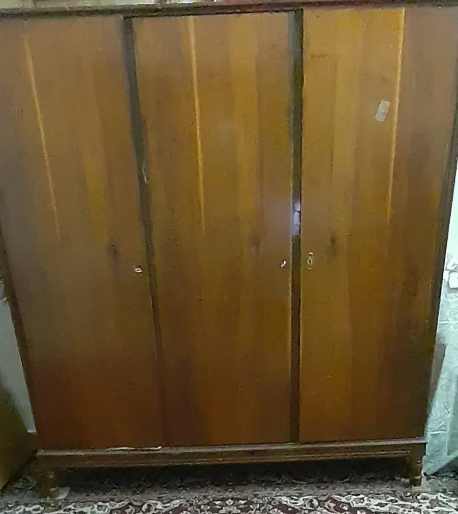 کمد چوبی سه درب در حد نو|جاکفشی، کمد، دراور|اندیمشک, |دیوار