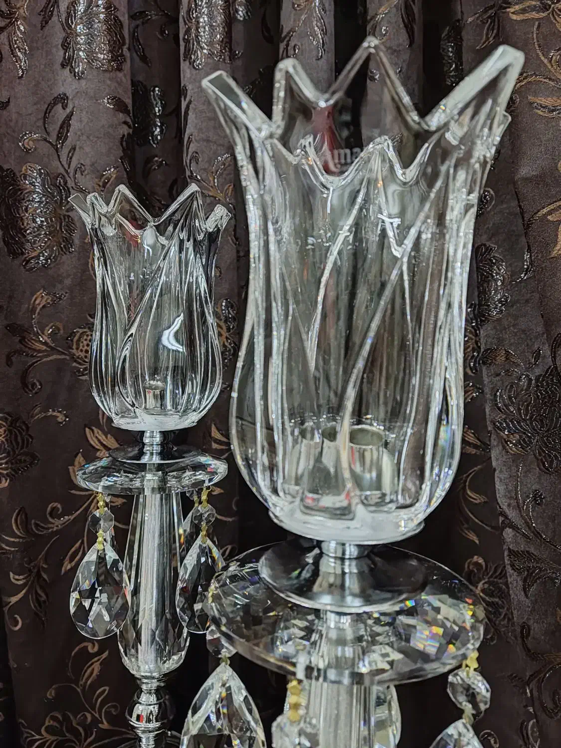 شمعدان کریستال اصل آماریس المان ارتفاع ۵۰ سانت|صنایع دستی و سایر لوازم تزئینی|تهران, سردارجنگل|دیوار