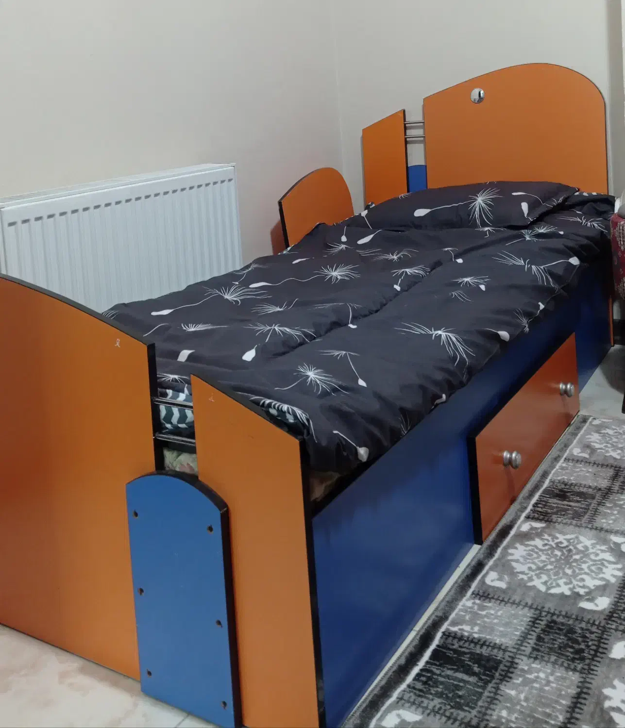 کمد و تخت نوجوان|تخت و سرویس خواب|سمنان, |دیوار