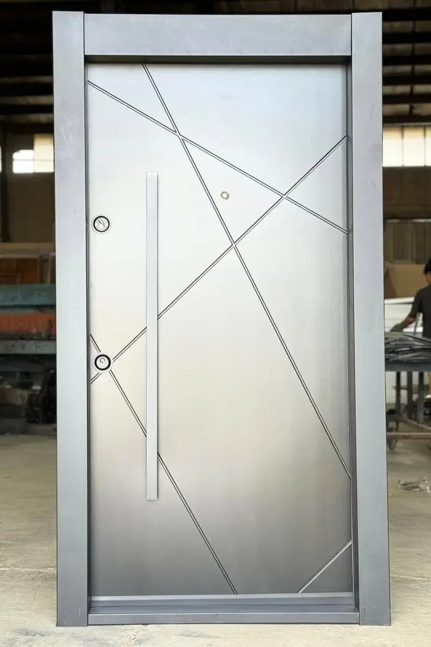 درب ضدسرقت دو قاب کرکره برقی نرده شیشه ای کد A002|مصالح و تجهیزات ساختمان|فریدون‌کنار, |دیوار