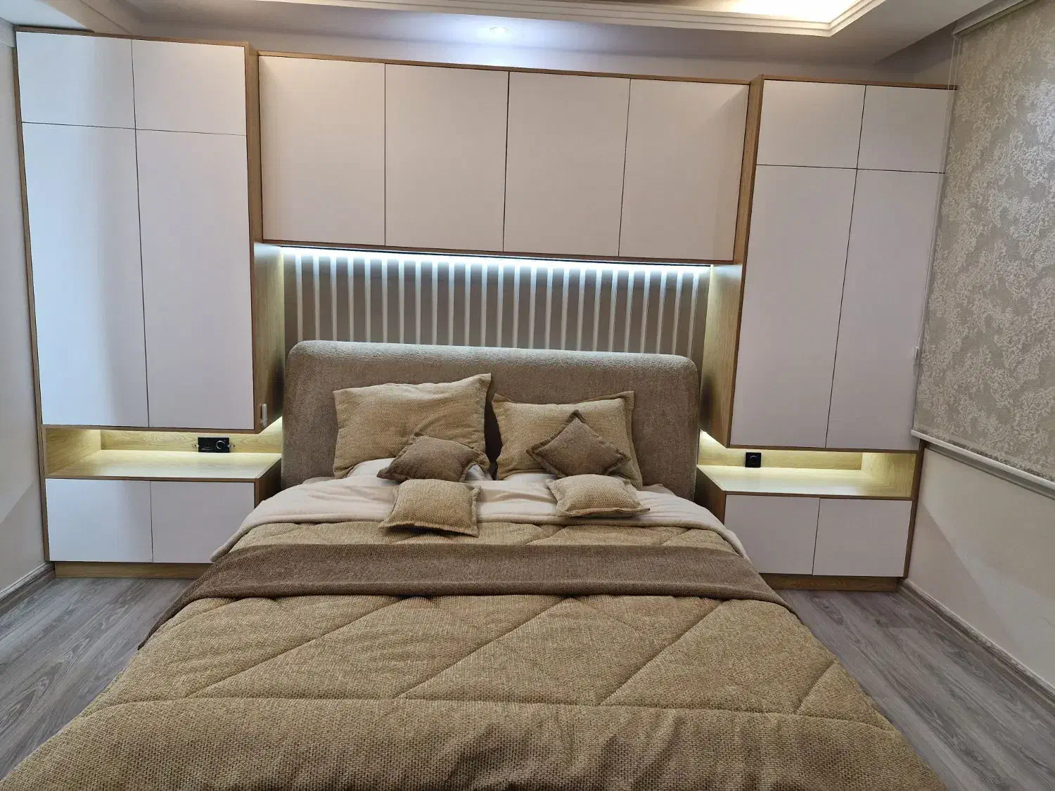 ست کمد دیواری و تخت دو نفره|تخت و سرویس خواب|تهران, سازمان برنامه جنوبی|دیوار