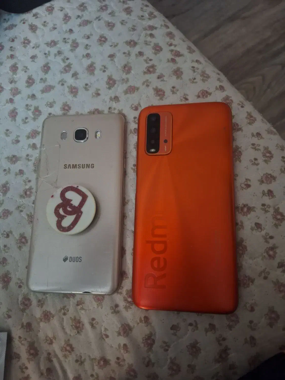 دو گوشی Xiaomi Redmi نارنجی  Samsung Duos طلایی|موبایل|تهران, اکباتان|دیوار