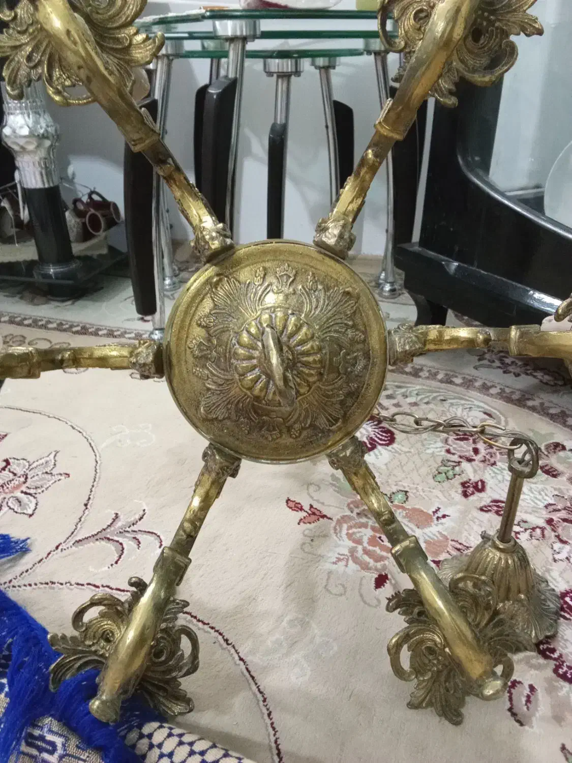 لوستر برنجی اصل کلاسیک|لوستر و چراغ آویز|نیشابور, رحمت آباد|دیوار