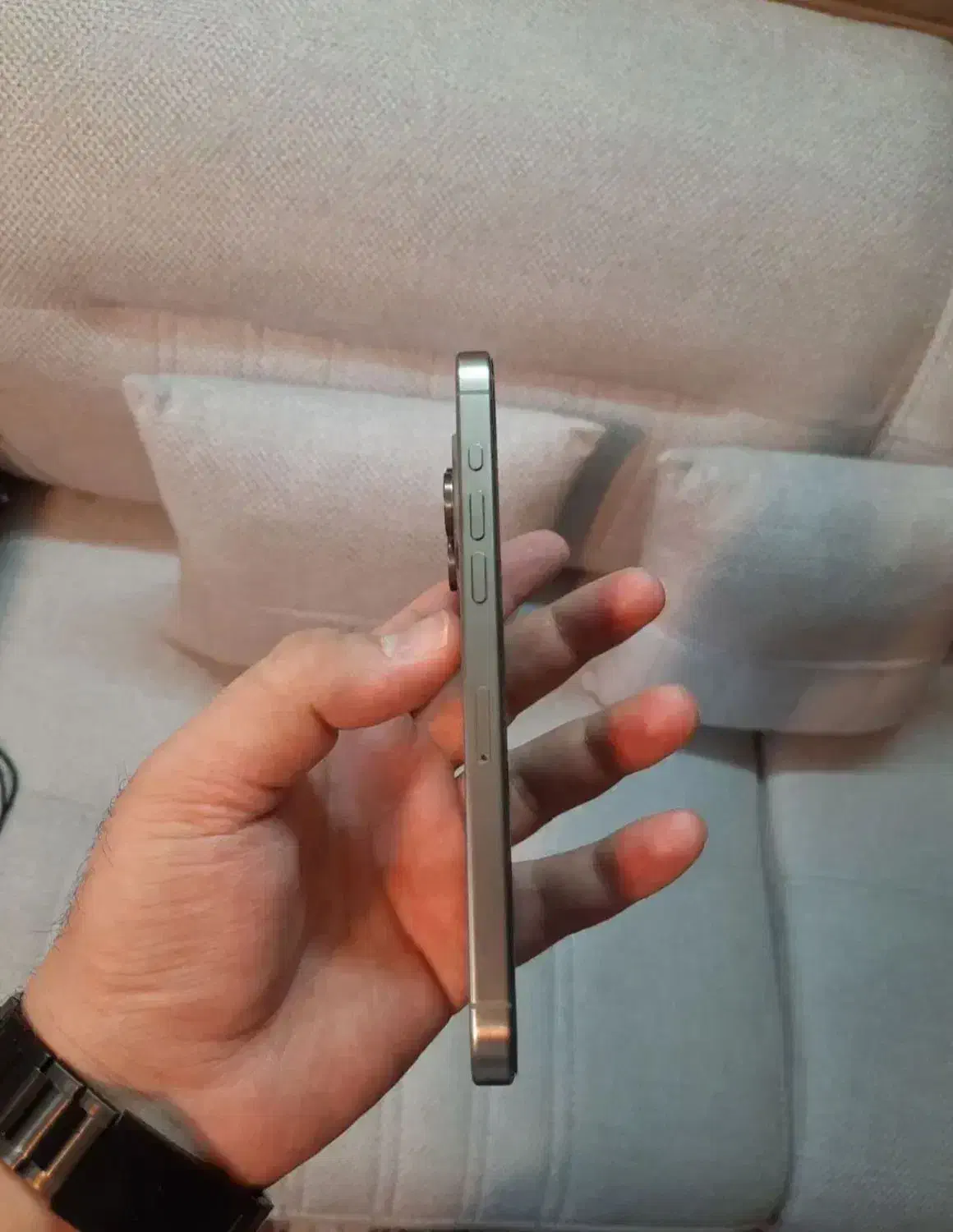 آیفون ۱۵ پرومکس 256 گیگ سری m نچرال تیتانیومza|موبایل|تهران, قبا|دیوار