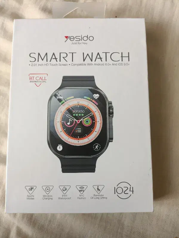 ساعت مچی اسمارت واچ نو نو لمسی بلوتوثی|ساعت|مبارکه, |دیوار