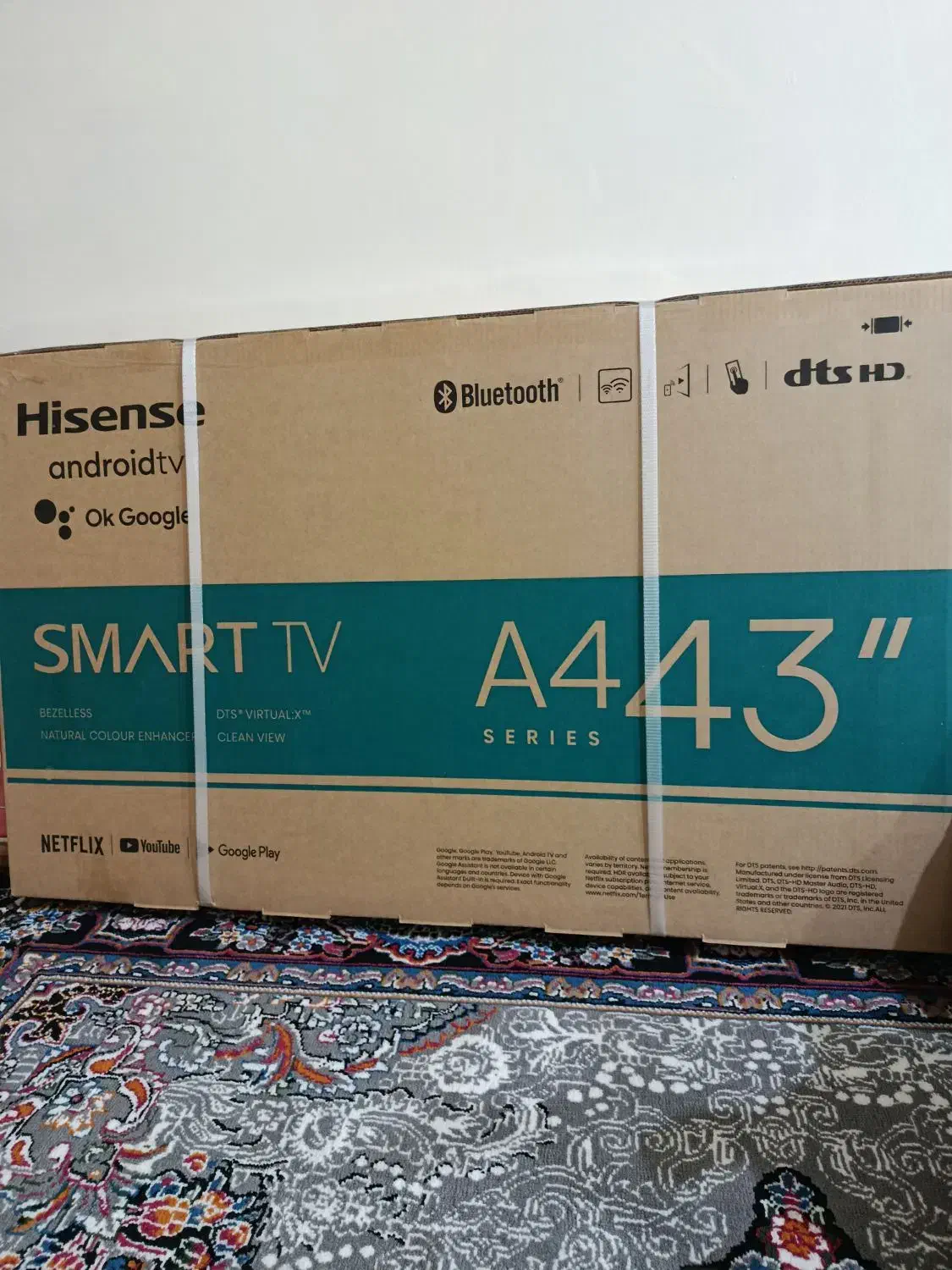 تلویزیون ۴۳خشک تو کارتن ضمانتی|تلویزیون و پروژکتور|زاهدان, |دیوار