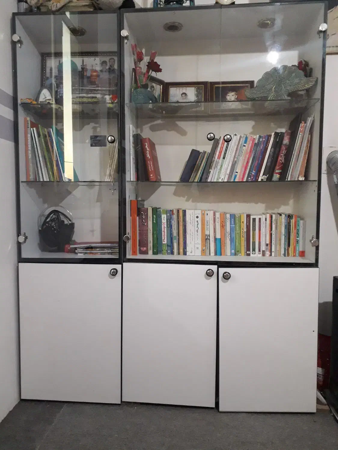 کتابخانه ویترین،قفسه|کتابخانه، شلف، قفسه‌های دیواری|اردبیل, |دیوار