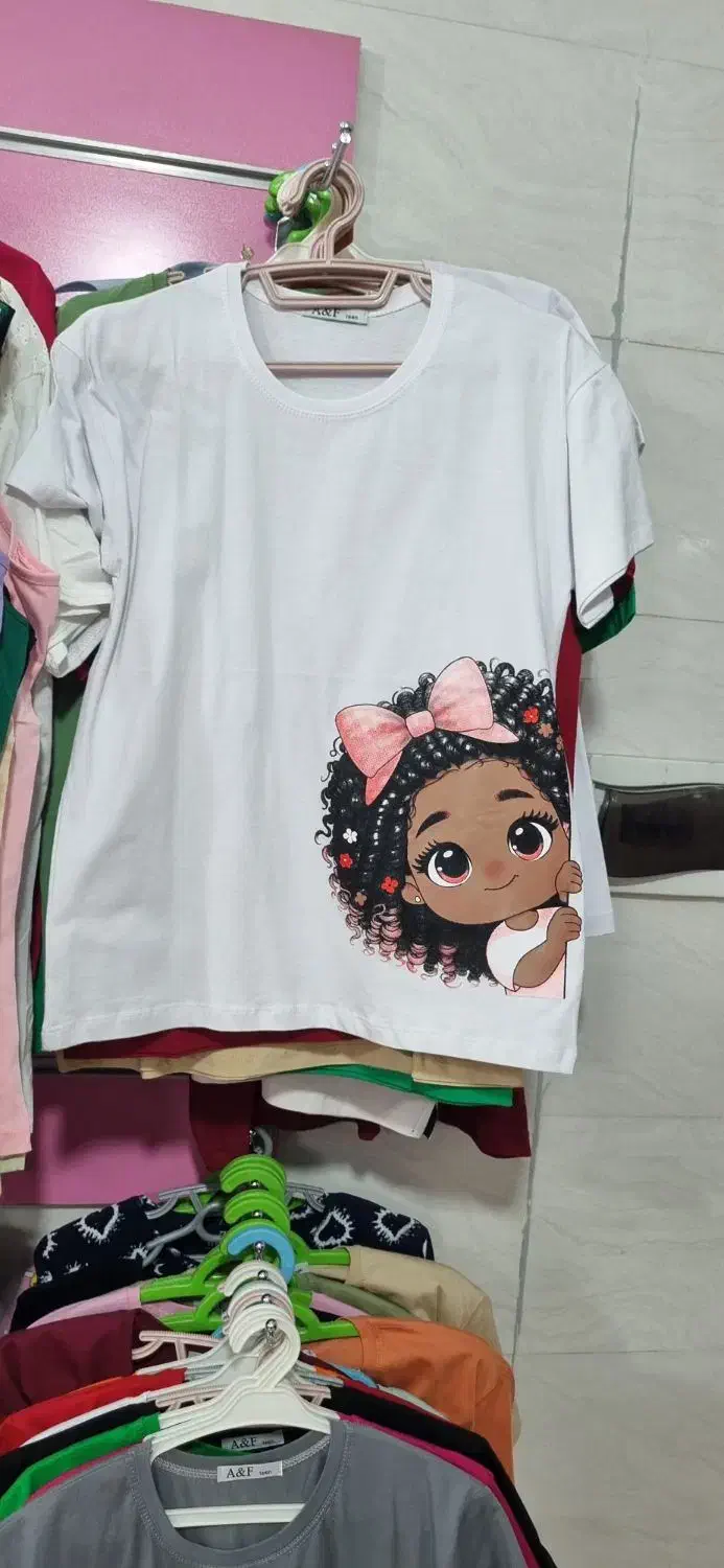 تیشرت چاپ دختر و ببعی|لباس|یزد, |دیوار