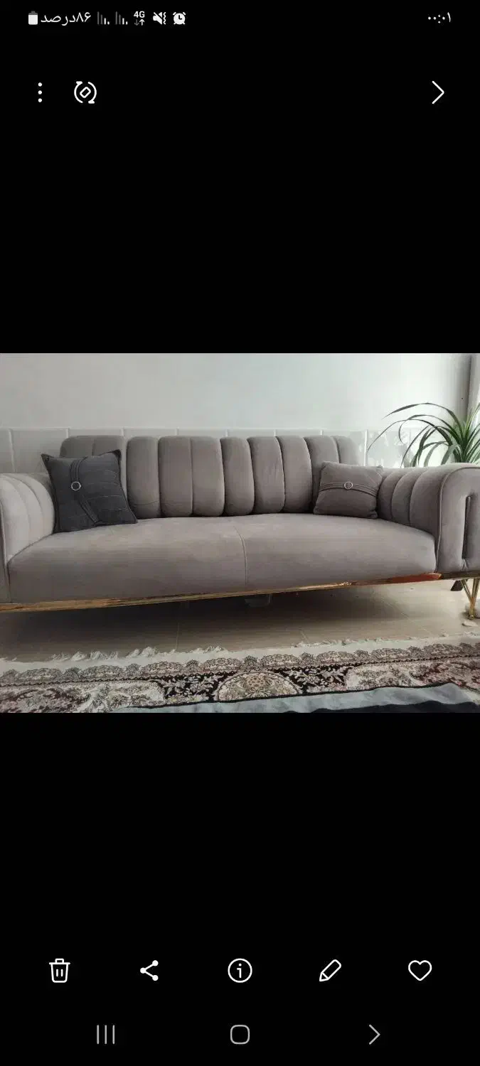 مبل 8نفره شامل دو کاناپه و دومبل تک نفره جنس مخمل|مبلمان خانگی و میز عسلی|تربتحیدریه, طالقانی|دیوار