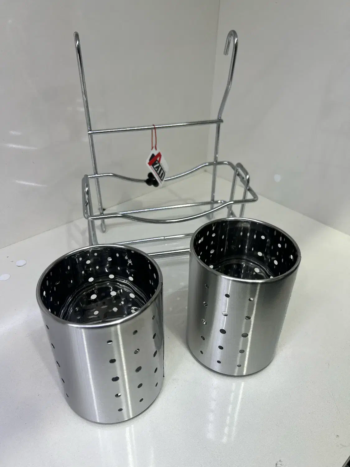 جای قاشقی آویز دوقلو استیل|آبچکان و نظمدهنده ظروف|تبریز, |دیوار