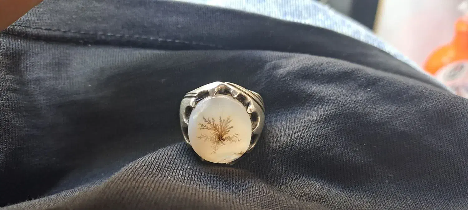 انگشتر شجر تک درخت ریز نقش سنگین|جواهرات|مریوان, |دیوار