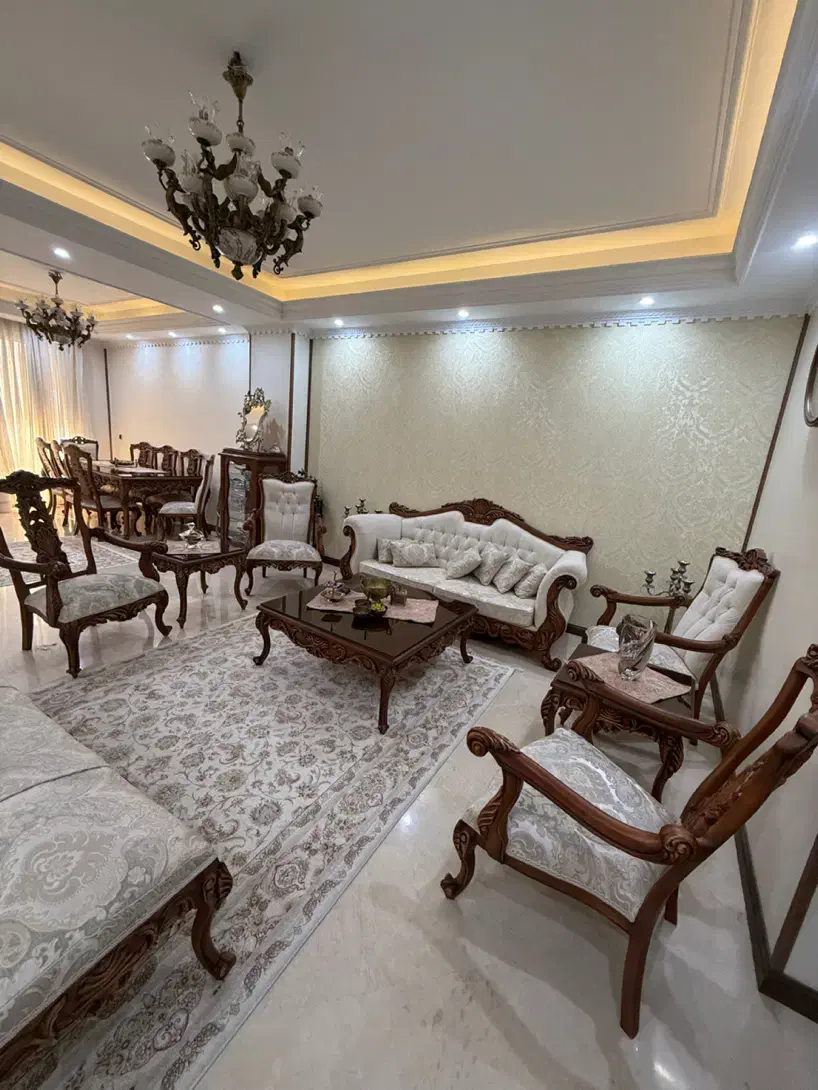 مبلمان ۹ نفره با میز ناهارخوری ۸ نفره راش گرجستان|مبلمان خانگی و میز عسلی|تهران, توحید|دیوار